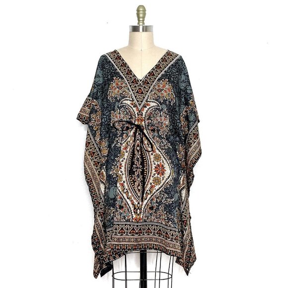 Shubham Dresses & Skirts - ⬇️ Scarf Print Boho Kaftan Mini Dress/Tunic Top
